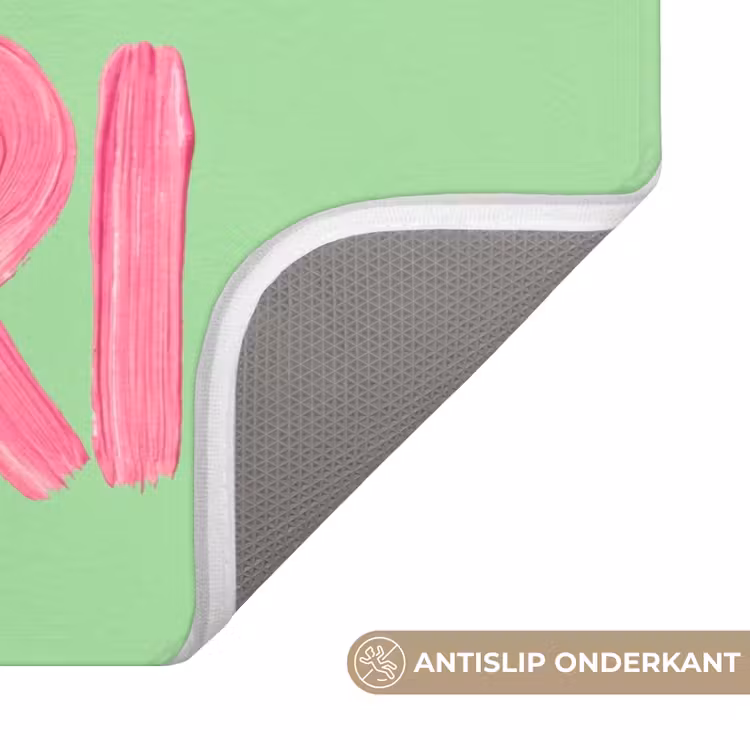 Mon cheri - Groen - Roze Badmat klein -USP_AntislipNL