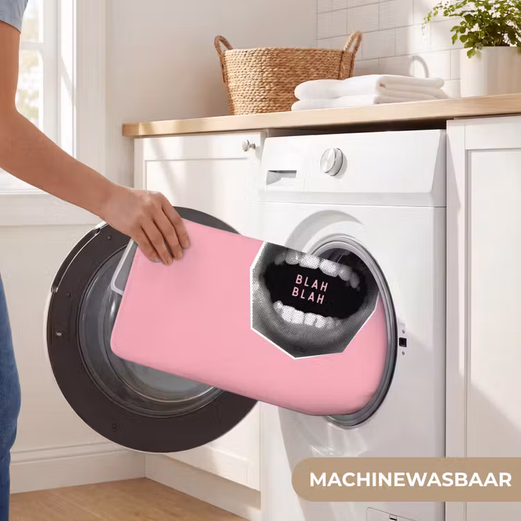 Mond - BLAH BLAH - Roze Badmat klein -USP_WasbaarNL
