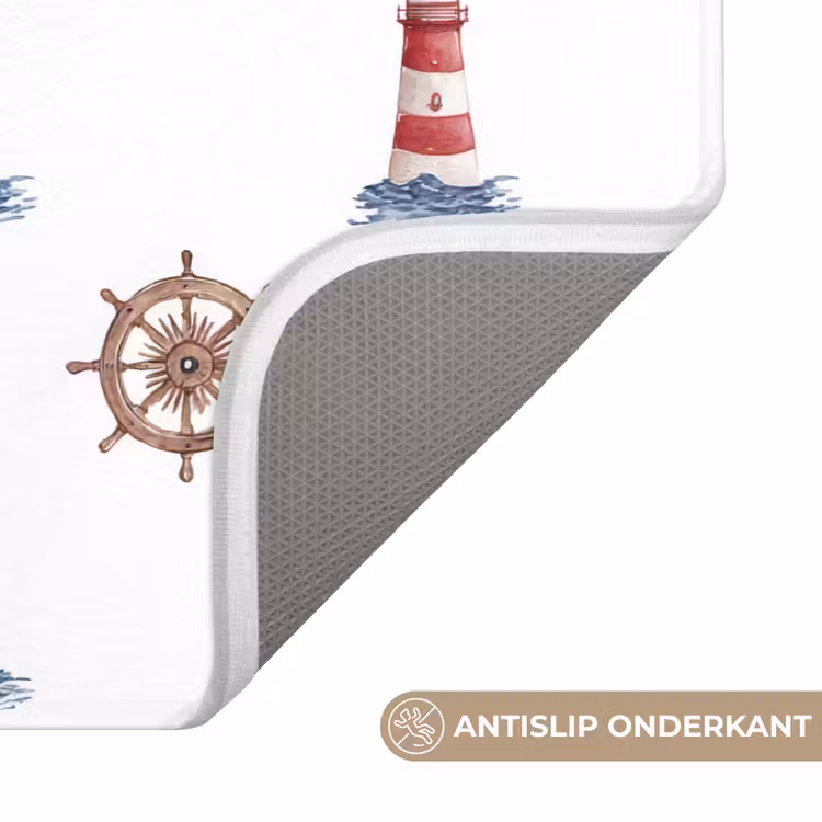 Nautisch - Klassiek - Rood Badmat klein 997 -USP_AntislipNL