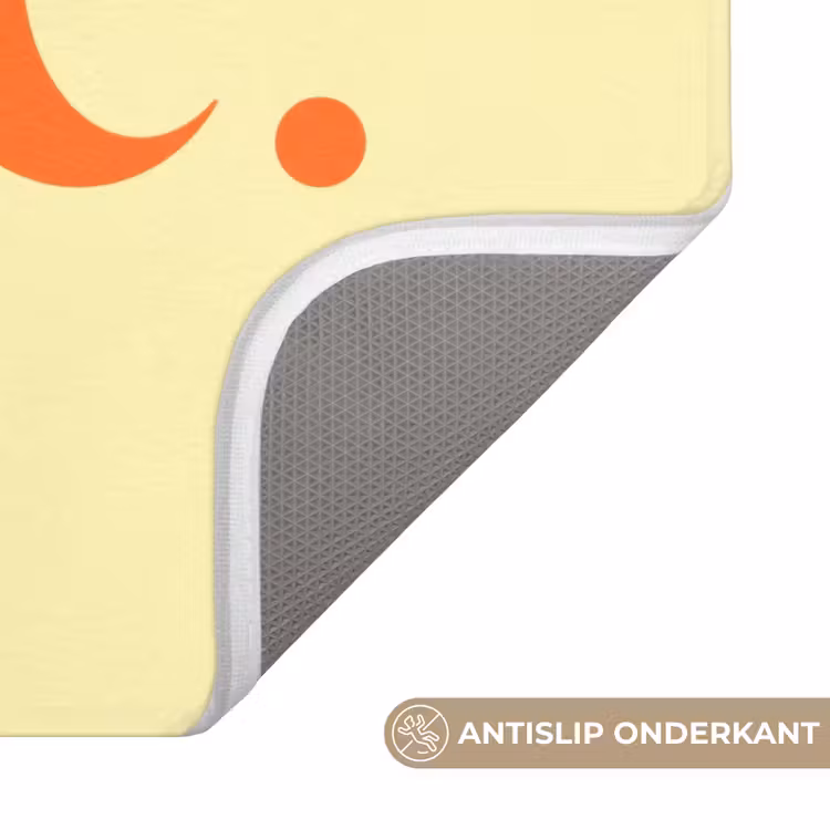Nice - Oranje - Geel - Minimalistisch Badmat klein -USP_AntislipNL