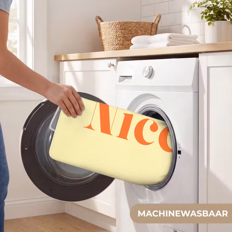 Nice - Oranje - Geel - Minimalistisch Badmat klein -USP_WasbaarNL