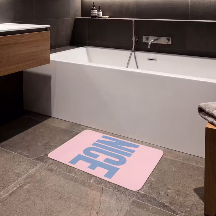 Nice - Paars - Roze Badmat klein -sfeer3