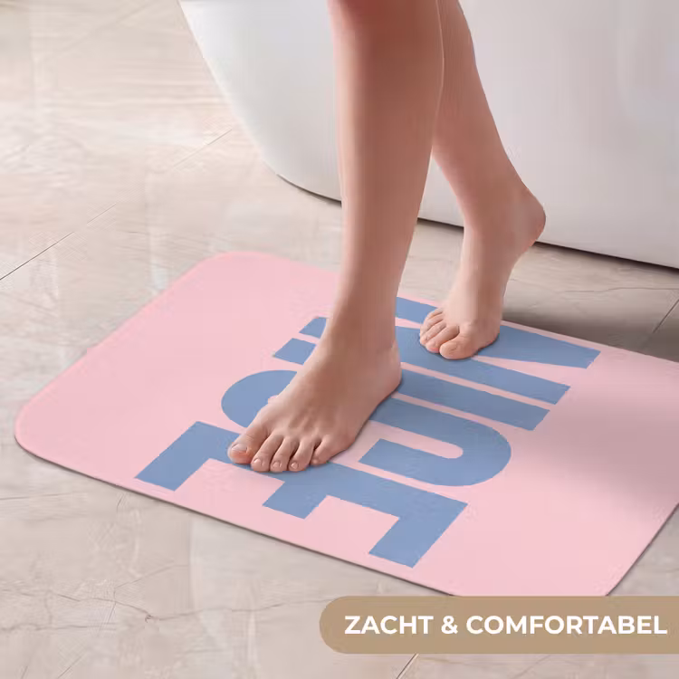 Nice - Paars - Roze Badmat klein -USP_ZachtNL
