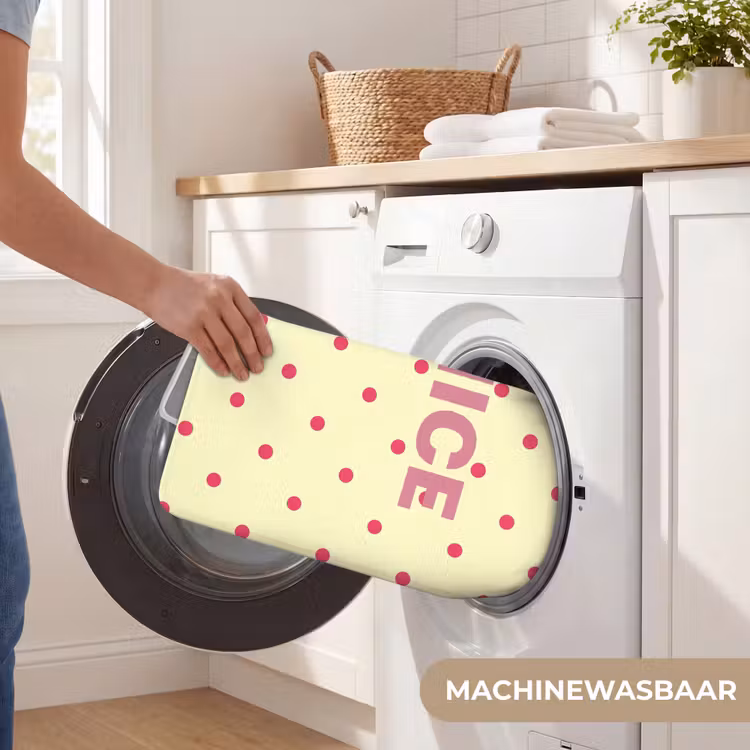 Nice - Stippen - Roze - Geel Badmat klein -USP_WasbaarNL