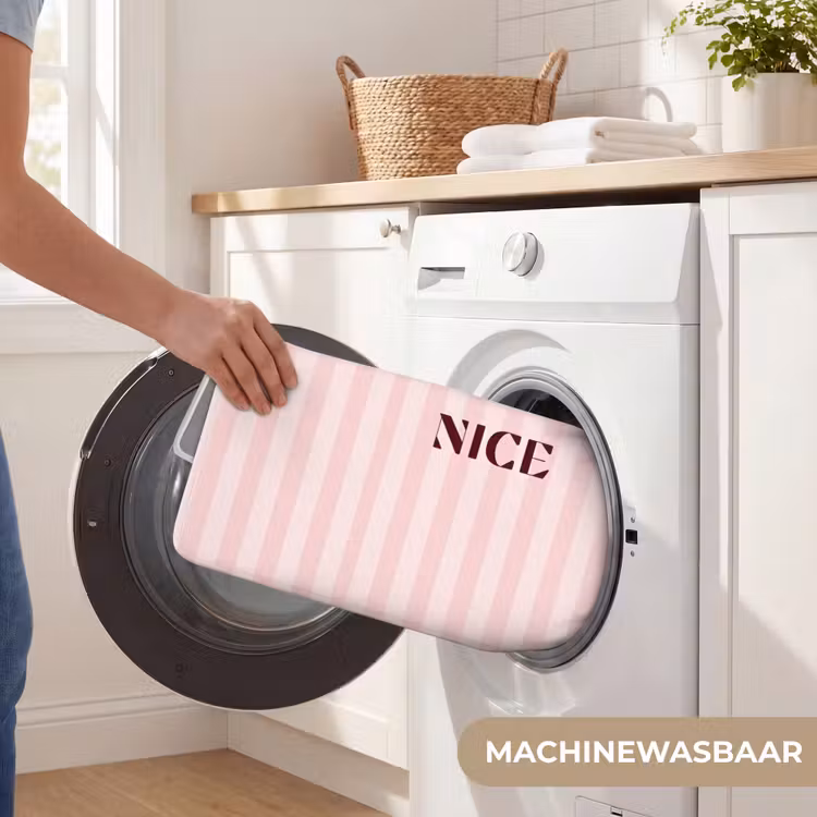 Nice - Strepen - Roze Badmat klein -USP_WasbaarNL