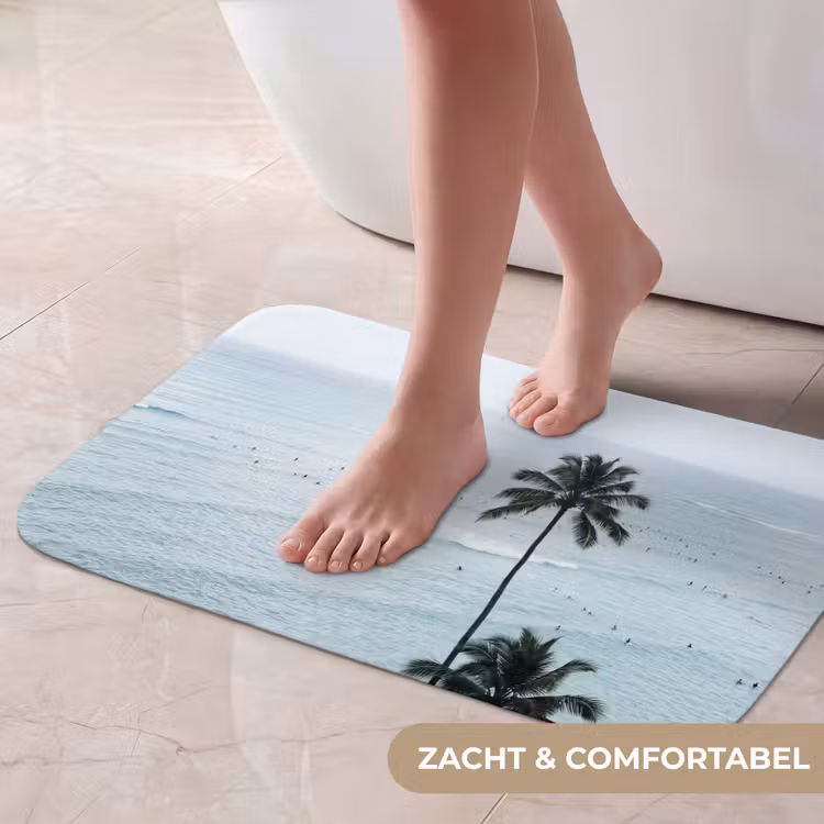 Oceaan - Palmbomen - Surfers Badmat klein -USP_ZachtNL