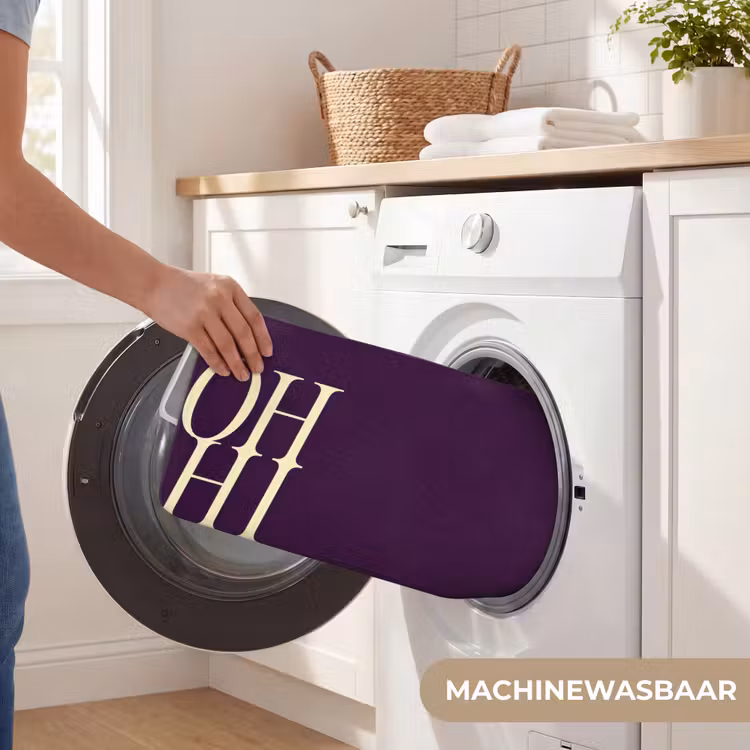Oh hi - Paars - Cursief Badmat klein -USP_WasbaarNL