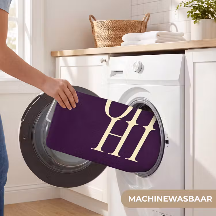 Oh hi - Paars - Minimalistisch Badmat klein -USP_WasbaarNL