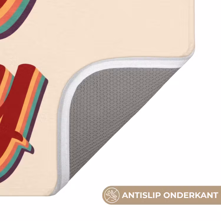 Oh honey - Rood - Schaduw Badmat klein -USP_AntislipNL