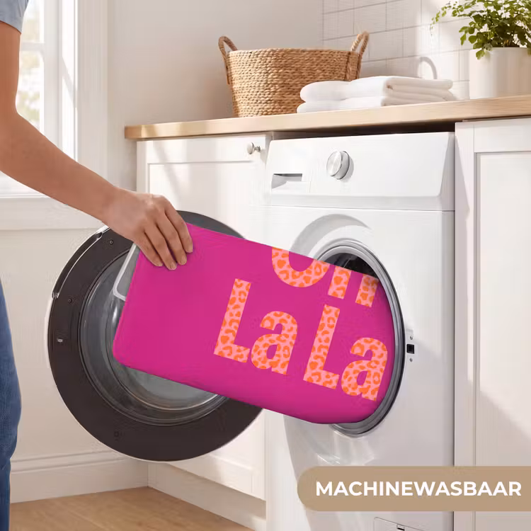 Oh la la - Luipaardprint - Roze Badmat klein -USP_WasbaarNL