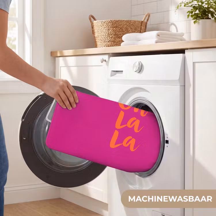 Oh la la - Roze - Oranje - Minimalistisch Badmat klein -USP_WasbaarNL