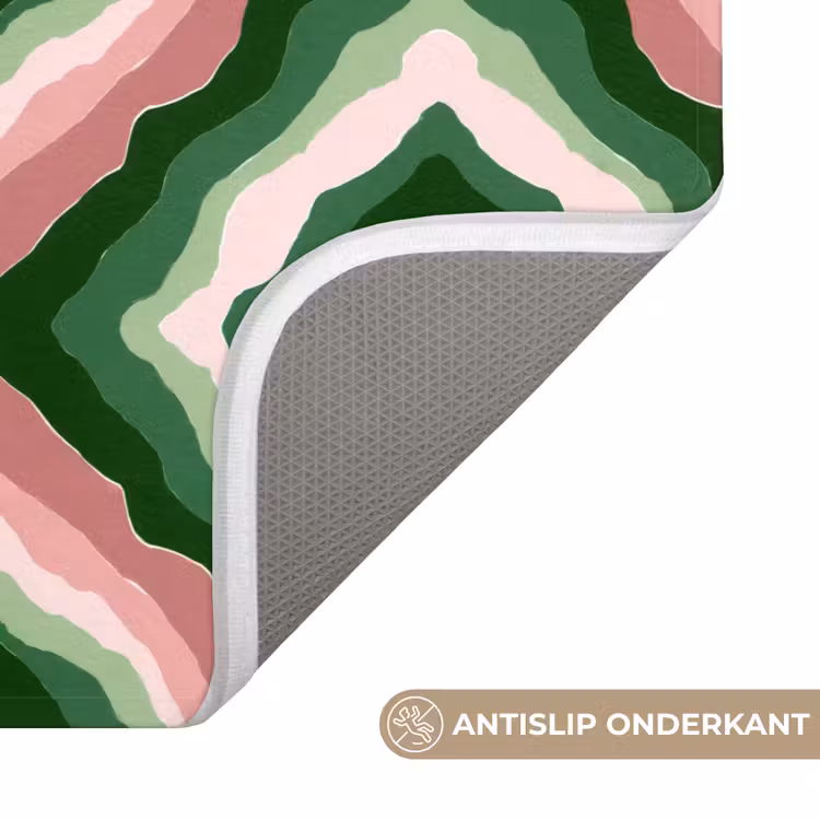 Ontwerp - Organisch - Kleurrijk Badmat klein 997 -USP_AntislipNL