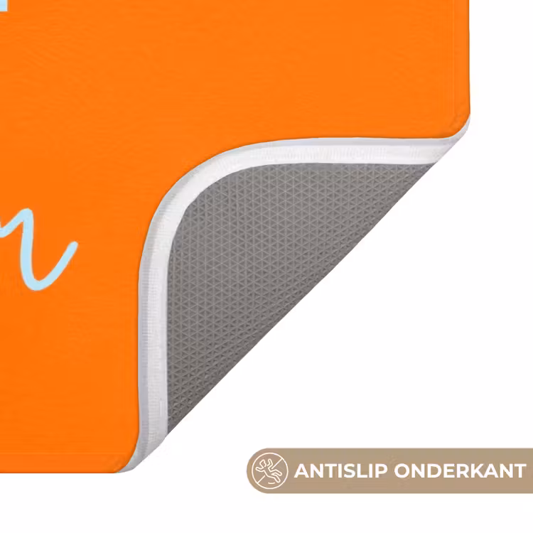 Oranje - Blauw - Go get that dream Badmat klein -USP_AntislipNL