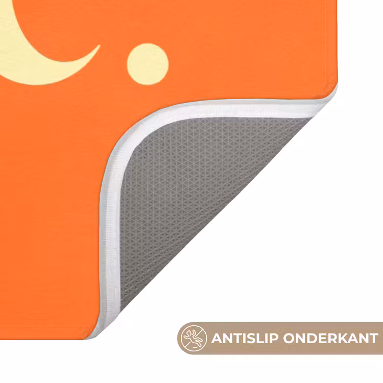Oranje - Gebroken wit - Nice Badmat klein -USP_AntislipNL