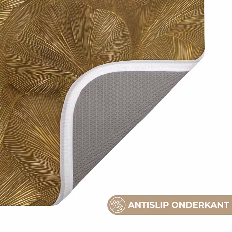 Organisch - Lijnen - Goud Badmat klein 997 -USP_AntislipNL