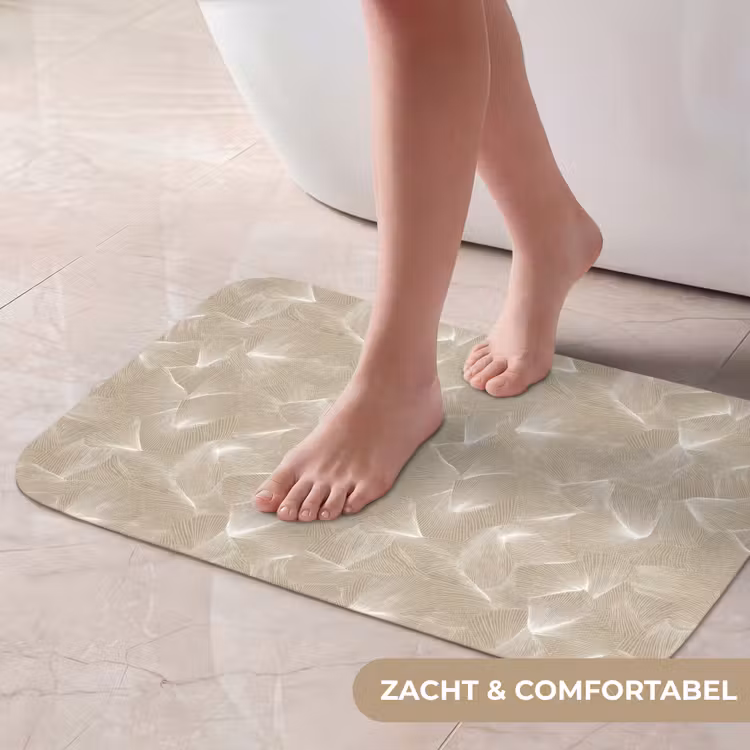 Organisch - Textuur - Beige Badmat klein 997 -USP_ZachtNL