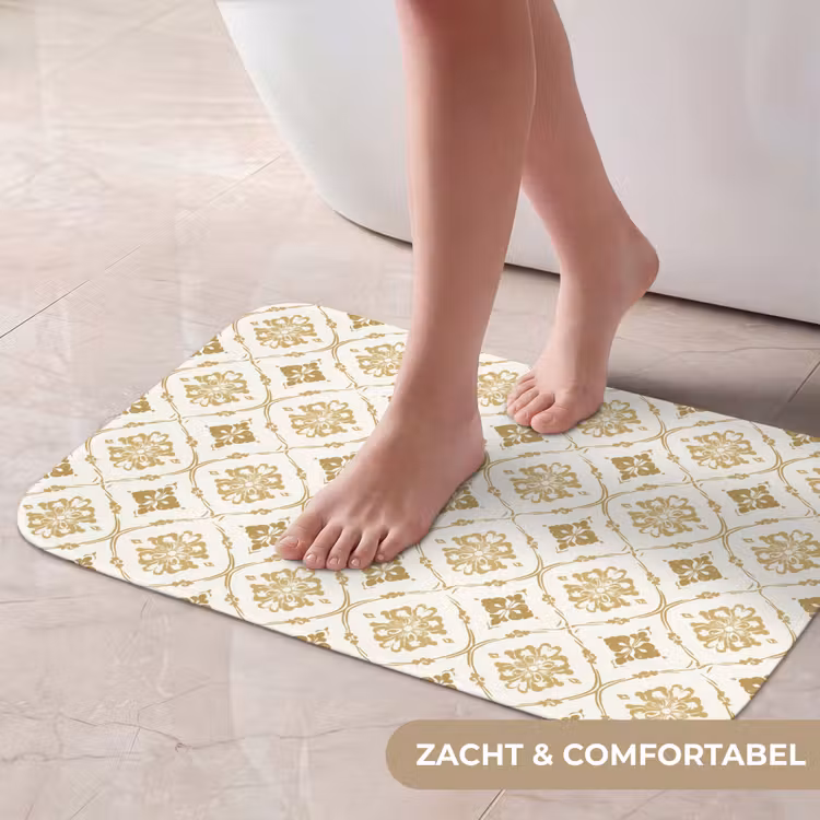 Ornament - Klassiek - Goud Badmat klein 997 -USP_ZachtNL