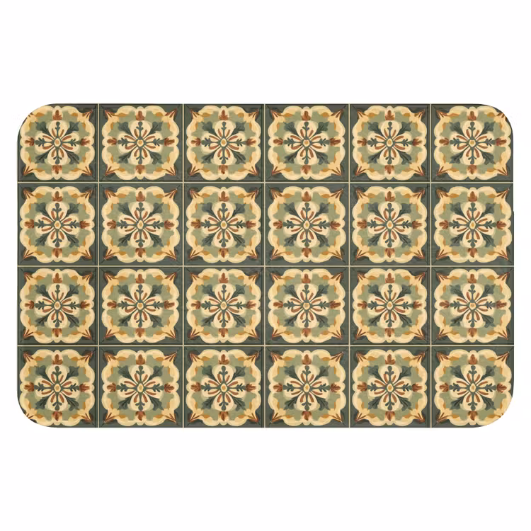 Ornament - Patroon - Groen Badmat klein 997 -3d