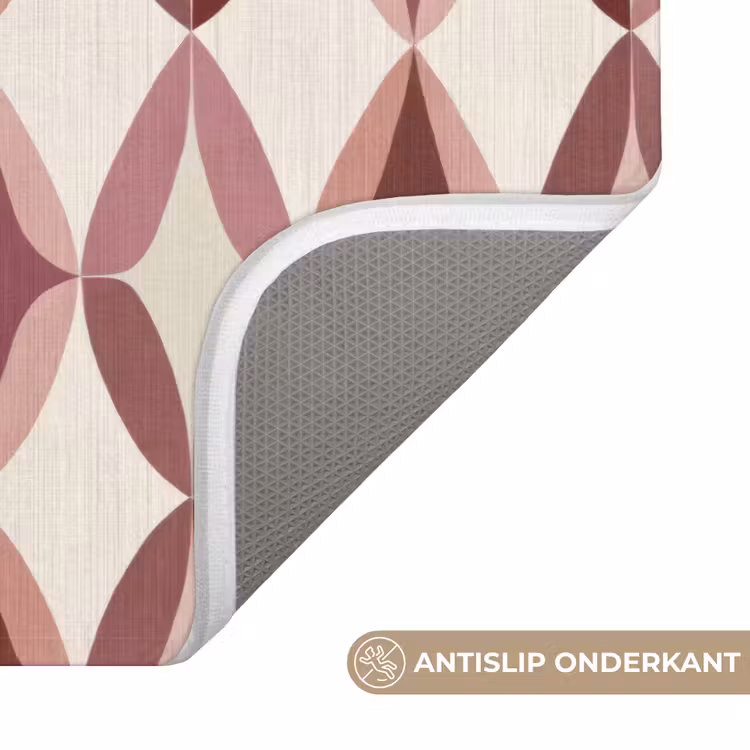 Ovaal - Textuur - Roze Badmat klein 997 -USP_AntislipNL