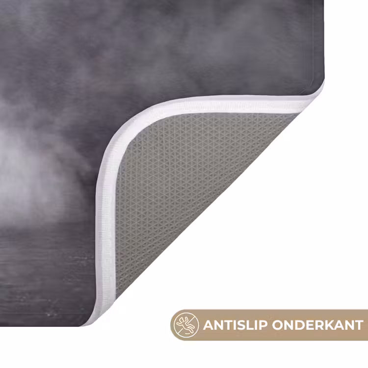 Paard - Magisch - Zwart Badmat klein -USP_AntislipNL