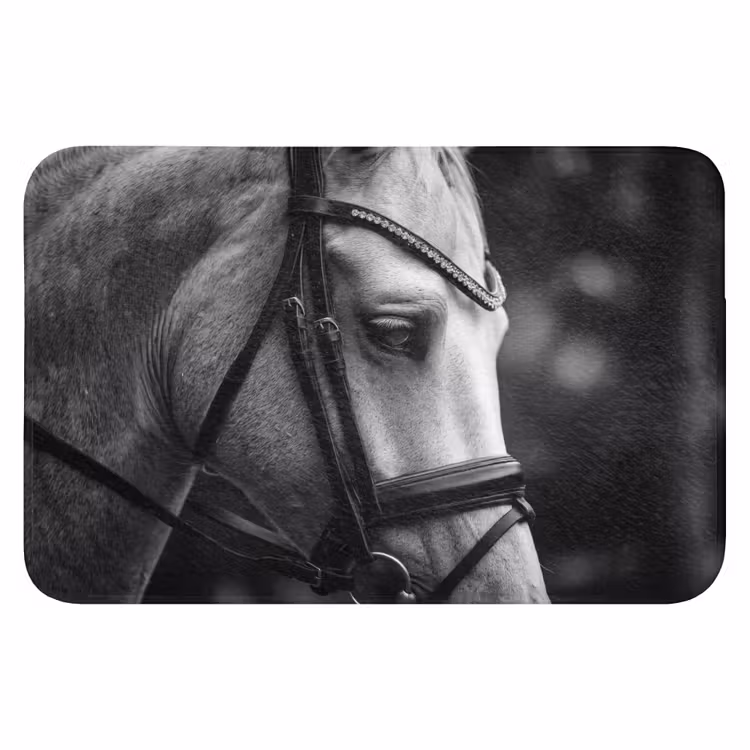 Paard - Schimmel - Portret Badmat klein -3d