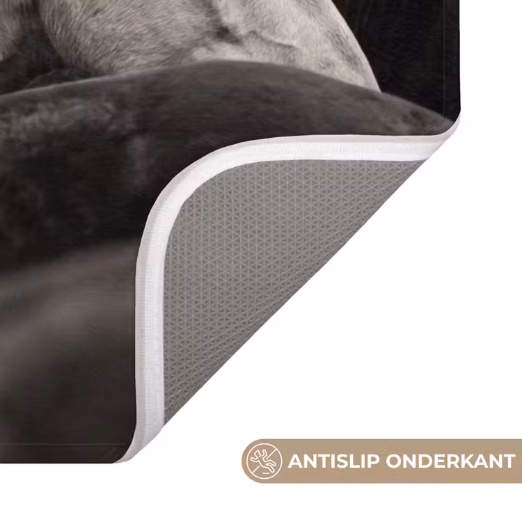 Paarden - Zwart - Wit - Kudde Badmat klein -USP_AntislipNL