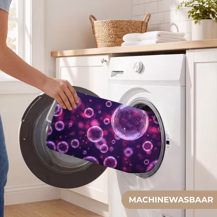 Paars - Bubbels - Schuim Badmat klein -USP_WasbaarNL