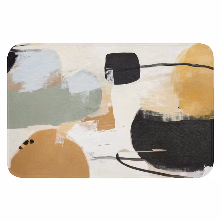 Paint - Abstract - Kleuren Badmat klein -3d