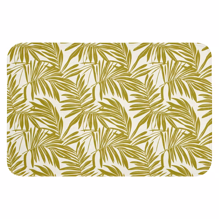 Palmblad - Patroon - Groen Badmat klein 997 -3d