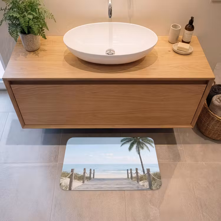 Palmbomen - Pad - Horizon Badmat klein -sfeer1