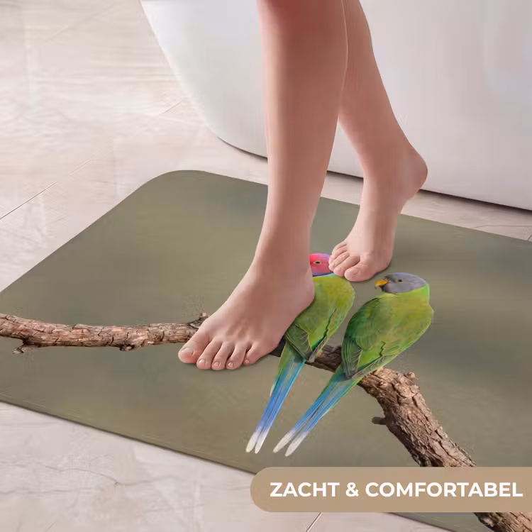 Papagaai - Tak - Natuur - Kleurrijk Badmat middel -USP_ZachtNL
