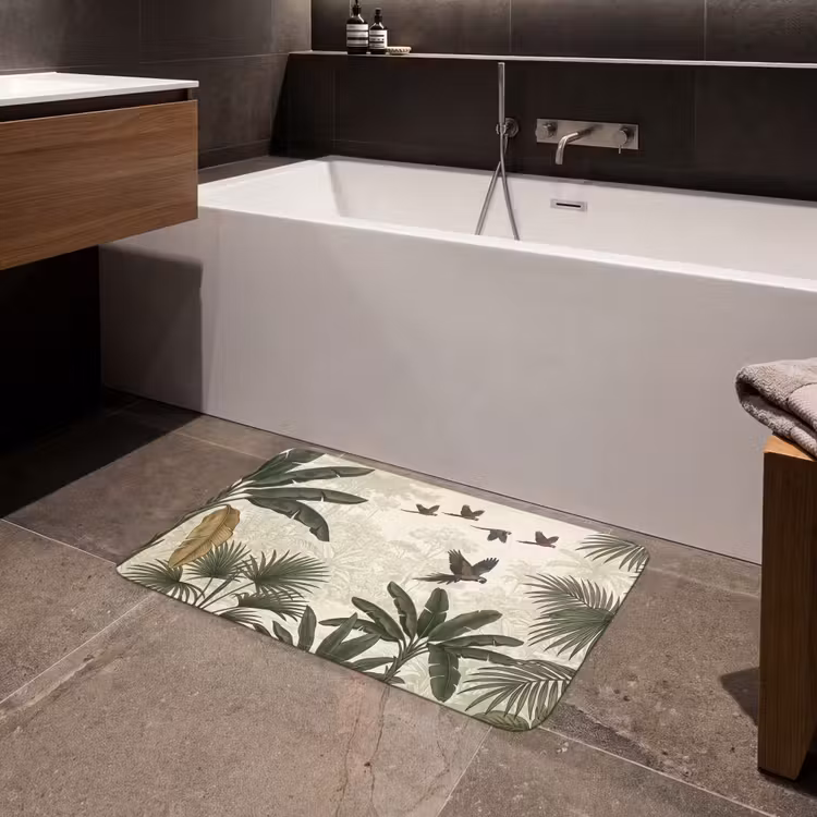 Papagaaien - Jungle - Tropisch - Green Badmat middel -sfeer3