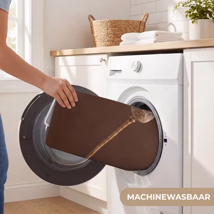 Papaverbol - Droogbloem - Bruin - Minimalistisch Badmat middel -USP_WasbaarNL