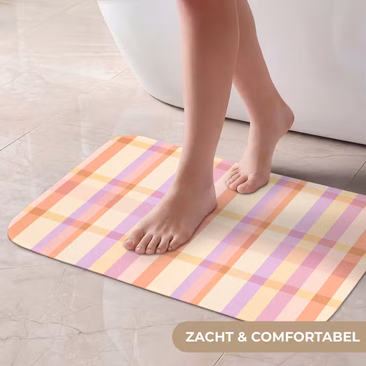 Pastel - uitpatroon - Geometrisch Badmat klein 997 -USP_ZachtNL