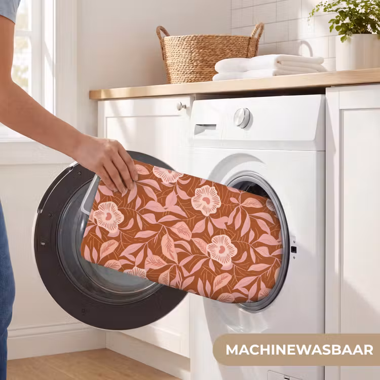 Patroon - Bladeren - Terracotta Badmat klein 997 -USP_WasbaarNL