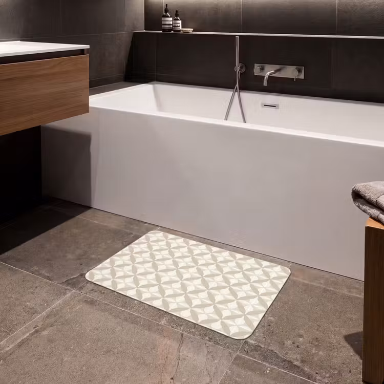 Patroon - Klassiek - Beige Badmat klein 997 -sfeer3