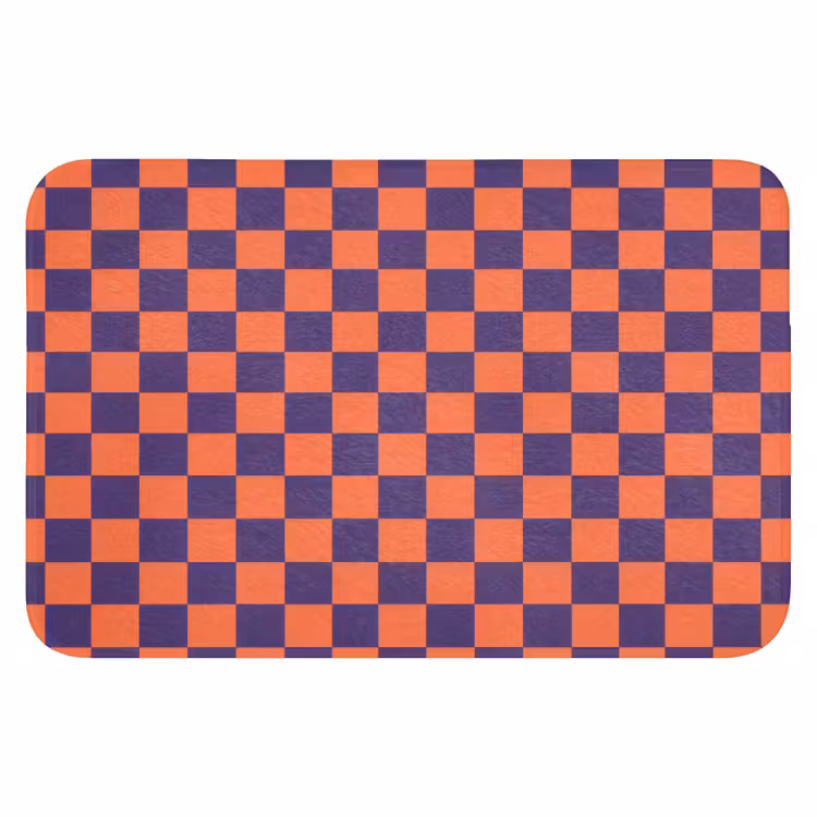 Patroon - Klassiek - Paars Badmat klein 997 -3d
