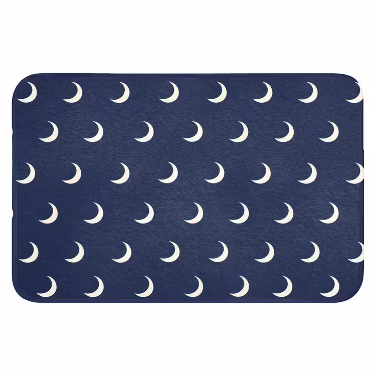 Patroon - Manen - Blauw Badmat klein 997 -3d