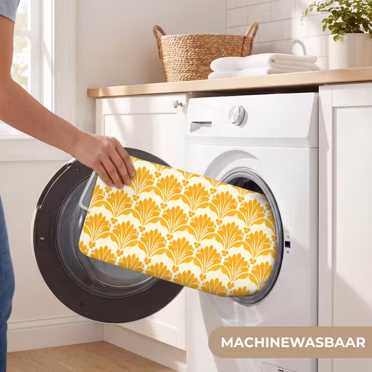Patroon - Motief - Geel Badmat klein 997 -USP_WasbaarNL