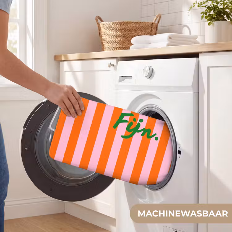 Patroon - Oranje - Fijn - Strepen Badmat klein -USP_WasbaarNL