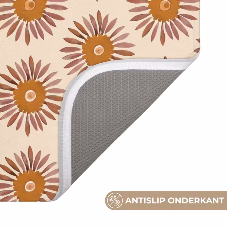 Patroon - Retro - Bruin Badmat klein 997 -USP_AntislipNL