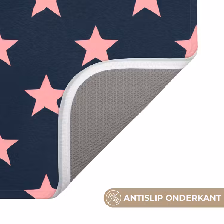 Patroon - Sterren - Roze Badmat klein 997 -USP_AntislipNL