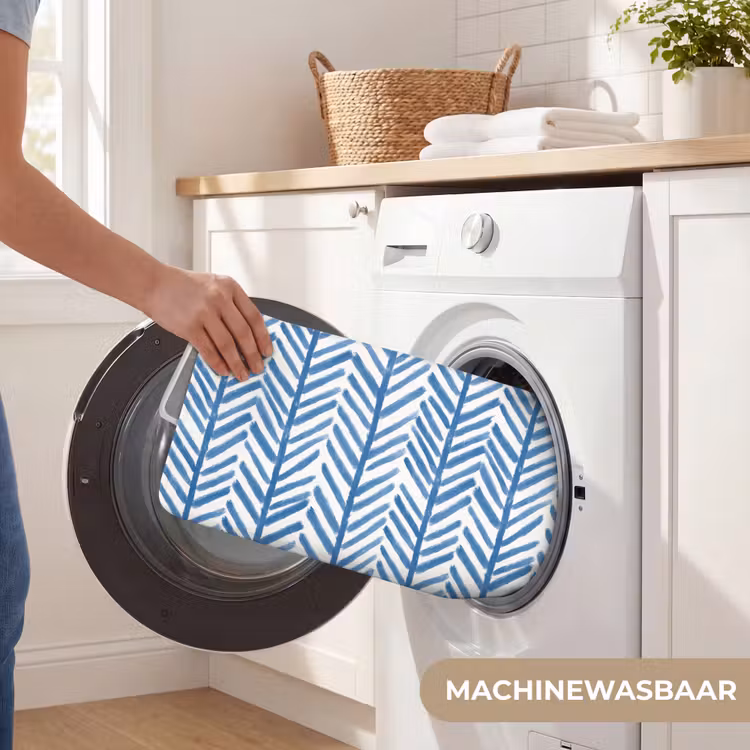 Patroon - Streep - Blauw Badmat klein 997 -USP_WasbaarNL