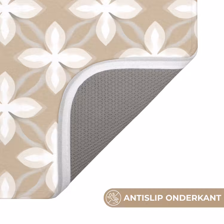 Patroon - Symmetrisch - Beige Badmat klein 997 -USP_AntislipNL
