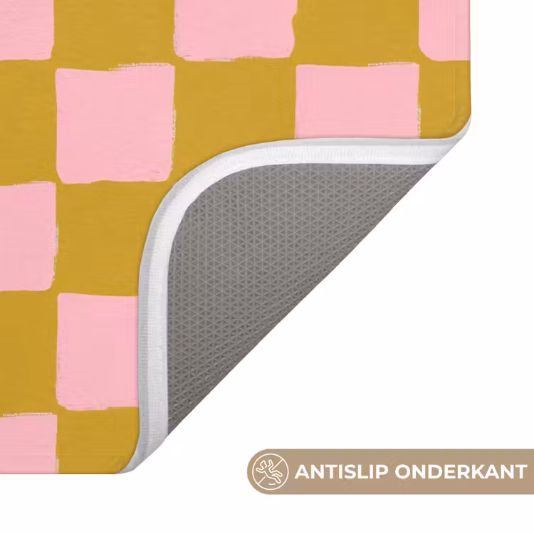Patroon - Vierkant - Roze Badmat klein 997 -USP_AntislipNL