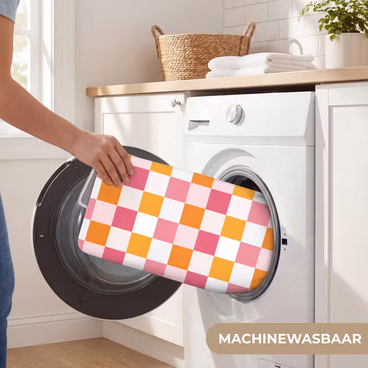 Patroon - Vierkant - Roze Badmat klein 997 -USP_WasbaarNL