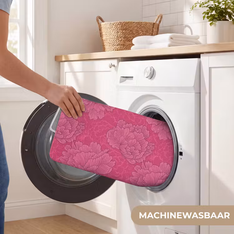 Pioenrozen - Energiek - Roze Badmat klein 997 -USP_WasbaarNL