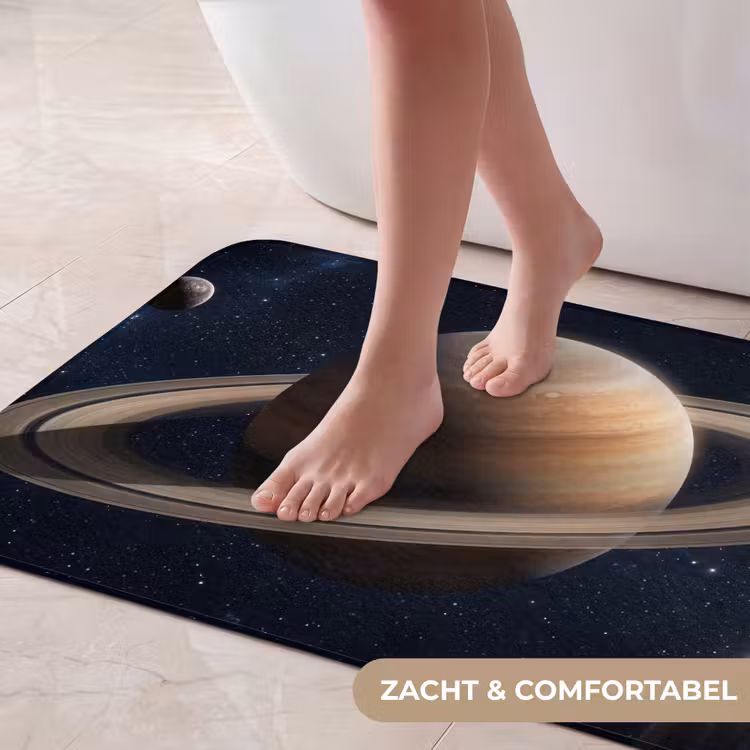 Planeten - Saturnus - Ruimte Badmat middel -USP_ZachtNL