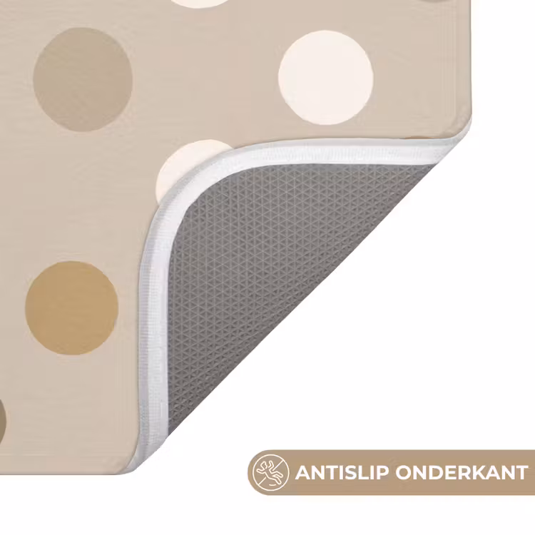 Polka - Dots - Beige Badmat klein 997 -USP_AntislipNL