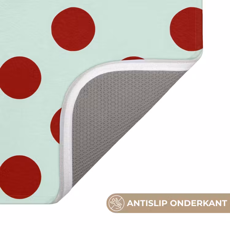 Polka - Dots - Rood Badmat klein 997 -USP_AntislipNL